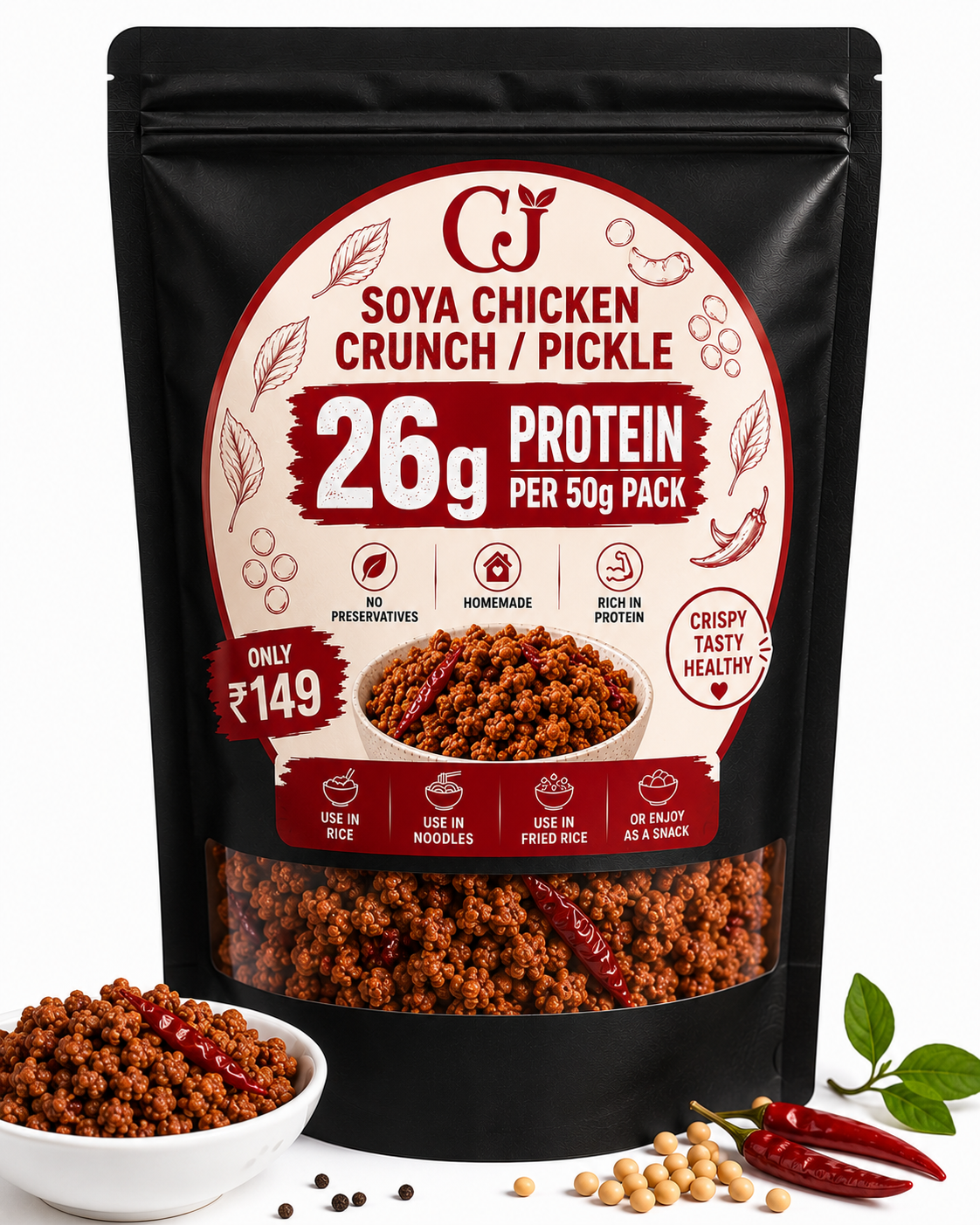 Soya Chicken Crunch Pickle